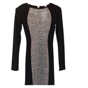 Black and gray dress